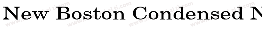 New Boston Condensed Normal字体转换